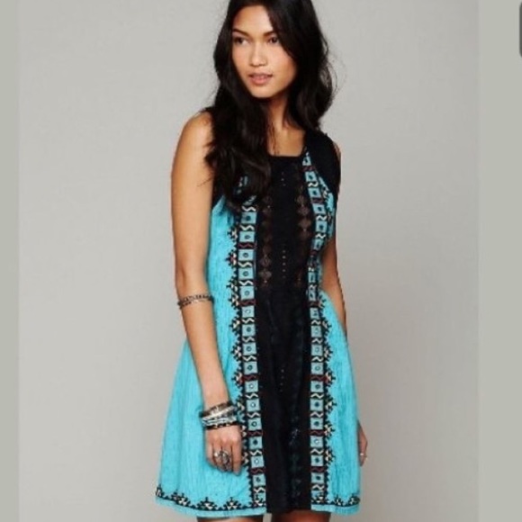 FREE PEOPLE Aztec Dress - Picture 1 of 8